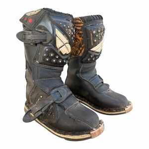FLY RACING Maverik Youth Off Road Dirt Bike MotoX Motocross Black Boots -Size 12